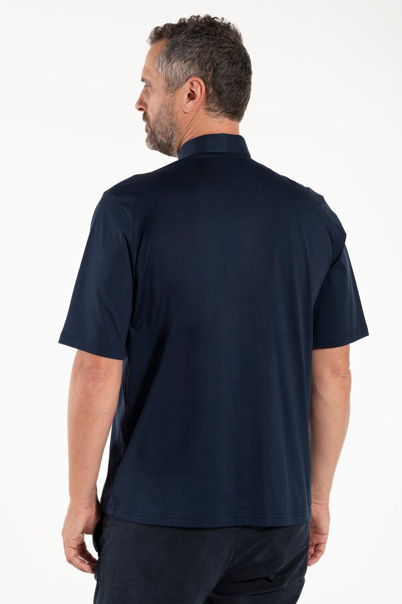 Polo Roma - Blu Navy - Clergy - 100% Cotone Fresco