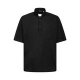 Koszulka Polo Roma - Czarny - z Koloratką - 100% Bawełna 