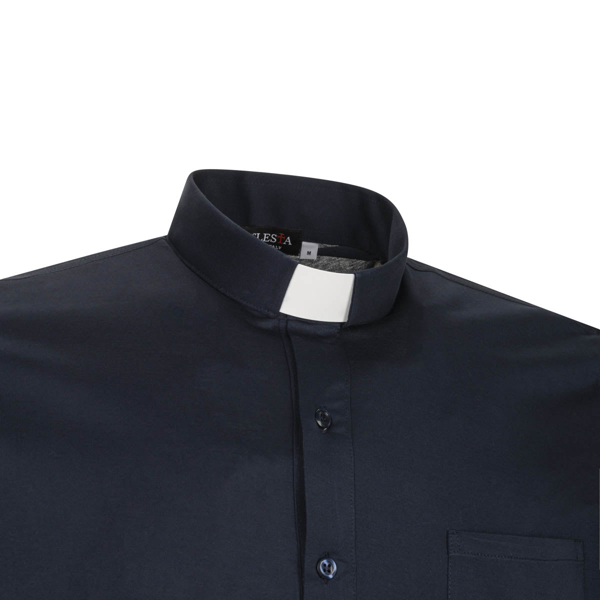 Polo Roma - Blu Navy - Clergy - 100% Cotone Fresco - Manica Corta