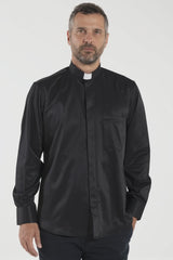 Chemise Avignone - Clergy - Noir - Extensible - Manches Longues