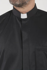 Chemise Avignone - Clergy - Noir - Extensible - Manches Longues