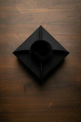 Birett mit 4 Hörnern - Schwarz - mit Pompon