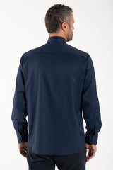 Camicia Avignone - Blu - Clergy - Elasticizzata - Manica Lunga