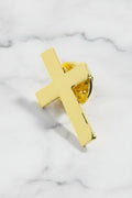 Cruz de metal - Broche - Oro