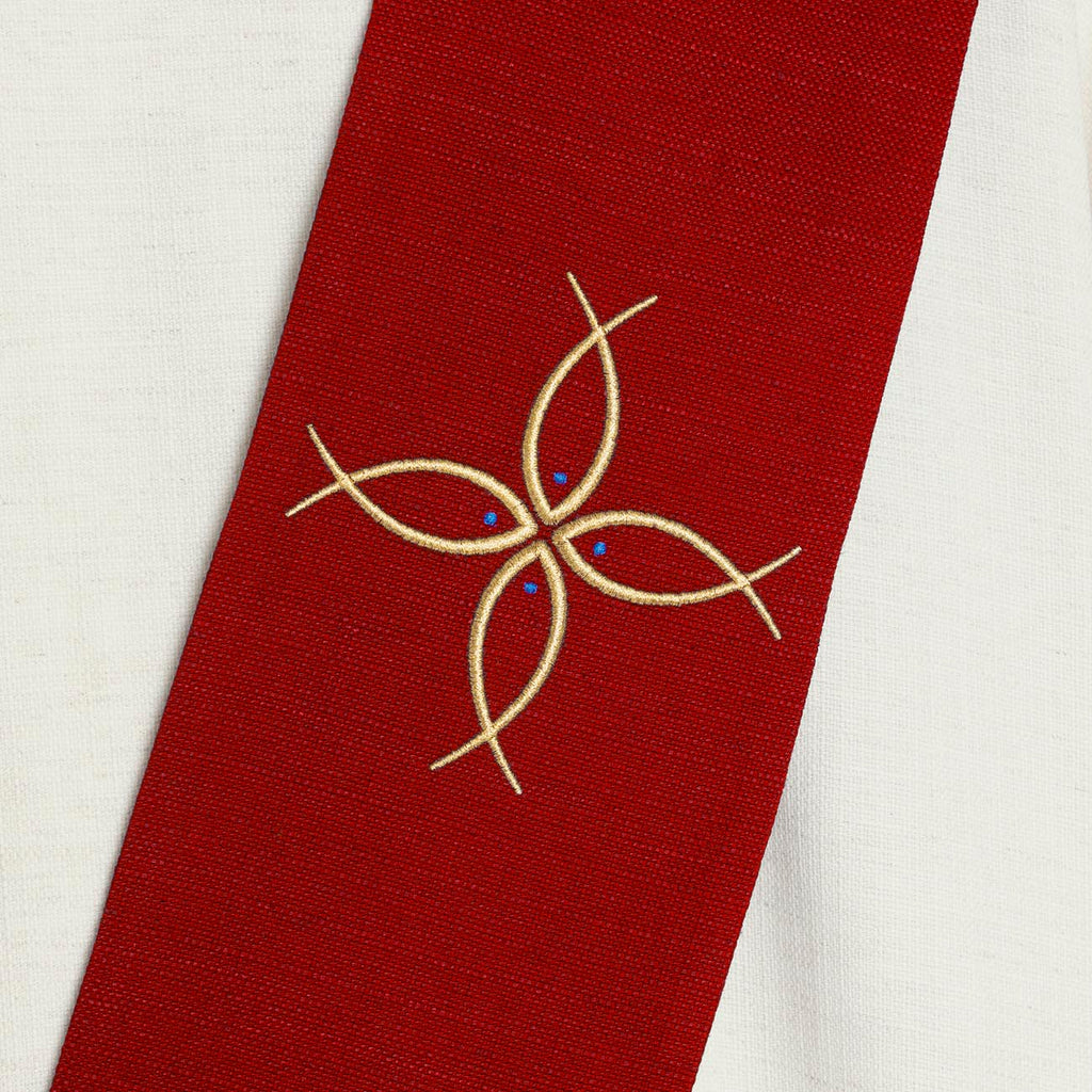 Estola de Diácono - Mediterraneum - Rojo