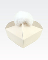 Biretta Tricorno - Crema/Bianco - con ponpon