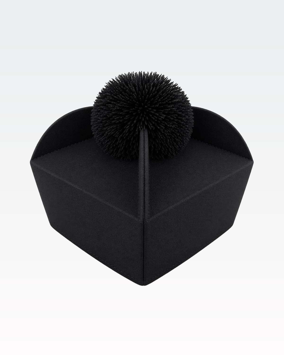 Tricorn - Black - with pompoms