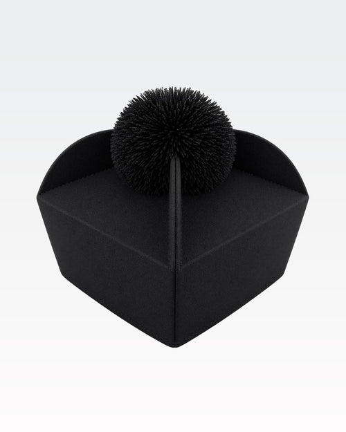 Biretta Tricorno - Nero - con ponpon