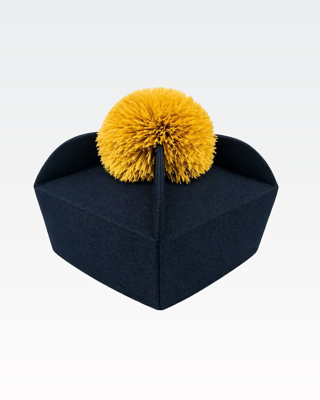 Biretta Tricorno - Nero/Oro - con ponpon