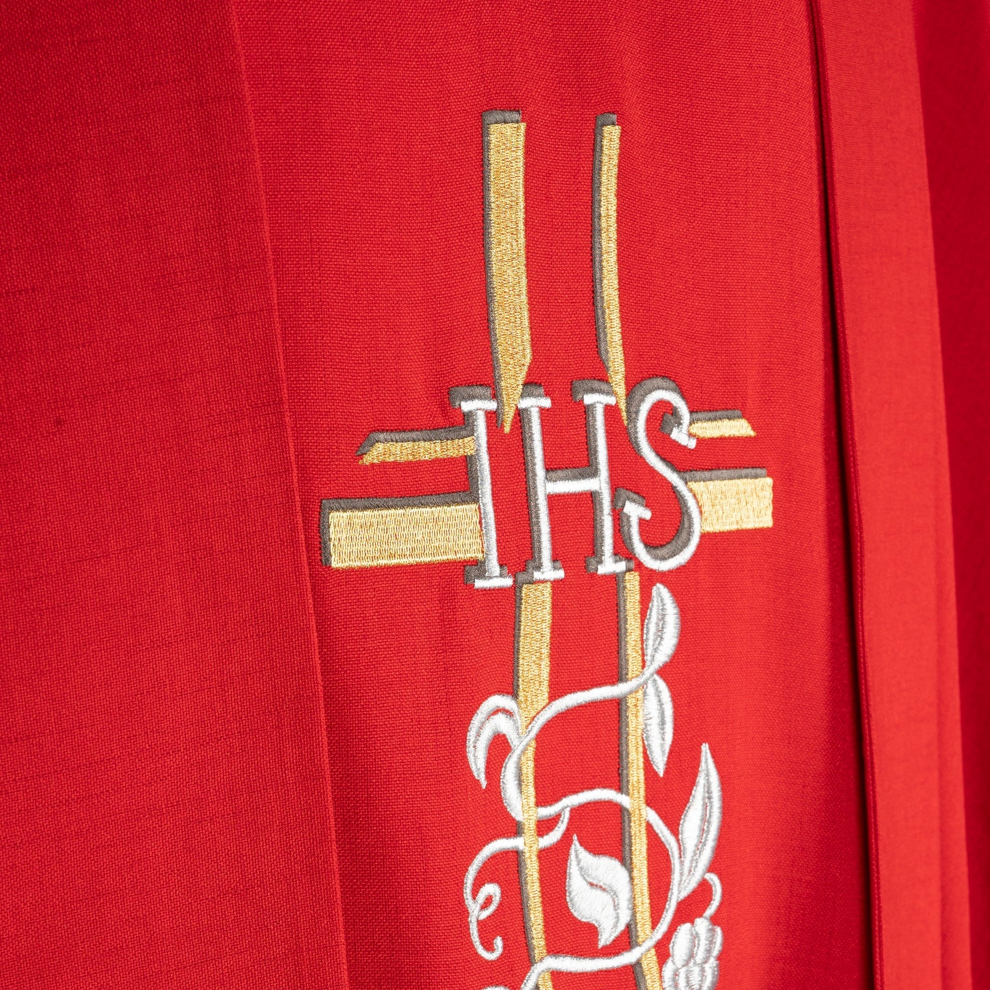 Chasuble JHS and White Lilies