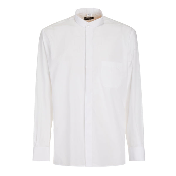 Under Cassock Clergy Shirt - 100% Cotton - Long Sleeves - Twin Cuffs