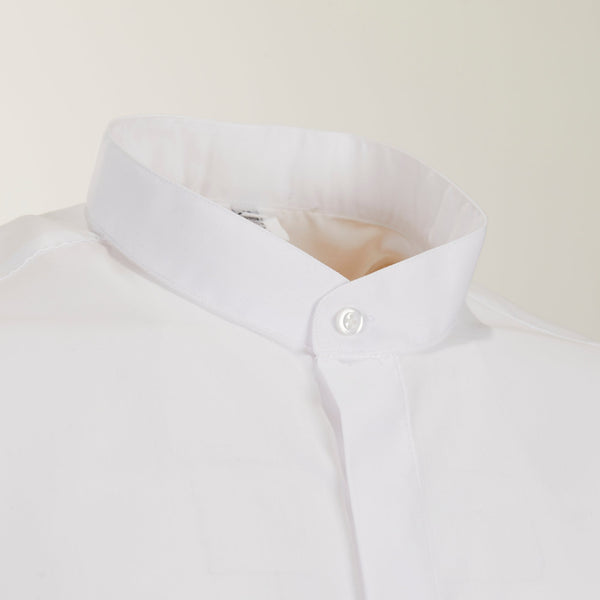Under Cassock Clergy Shirt - 100% Cotton - Long Sleeves - Twin Cuffs