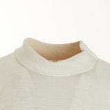 Ivory Alb - Ring Collar - Linen and Viscose