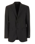 Giacca Classica - Nero - 100% Fresco Lana - 2 Bottoni
