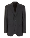 Giacca Classica - Antracite - 100% Fresco Lana - 2 Bottoni