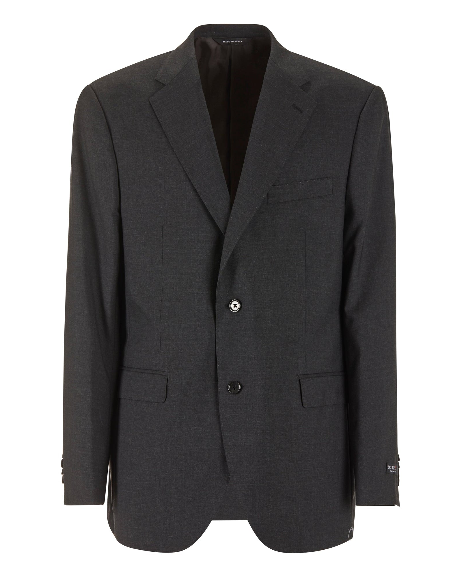 Klassische Jacke - Anthrazit - 100% frische Wolle - 2 Knöpfe