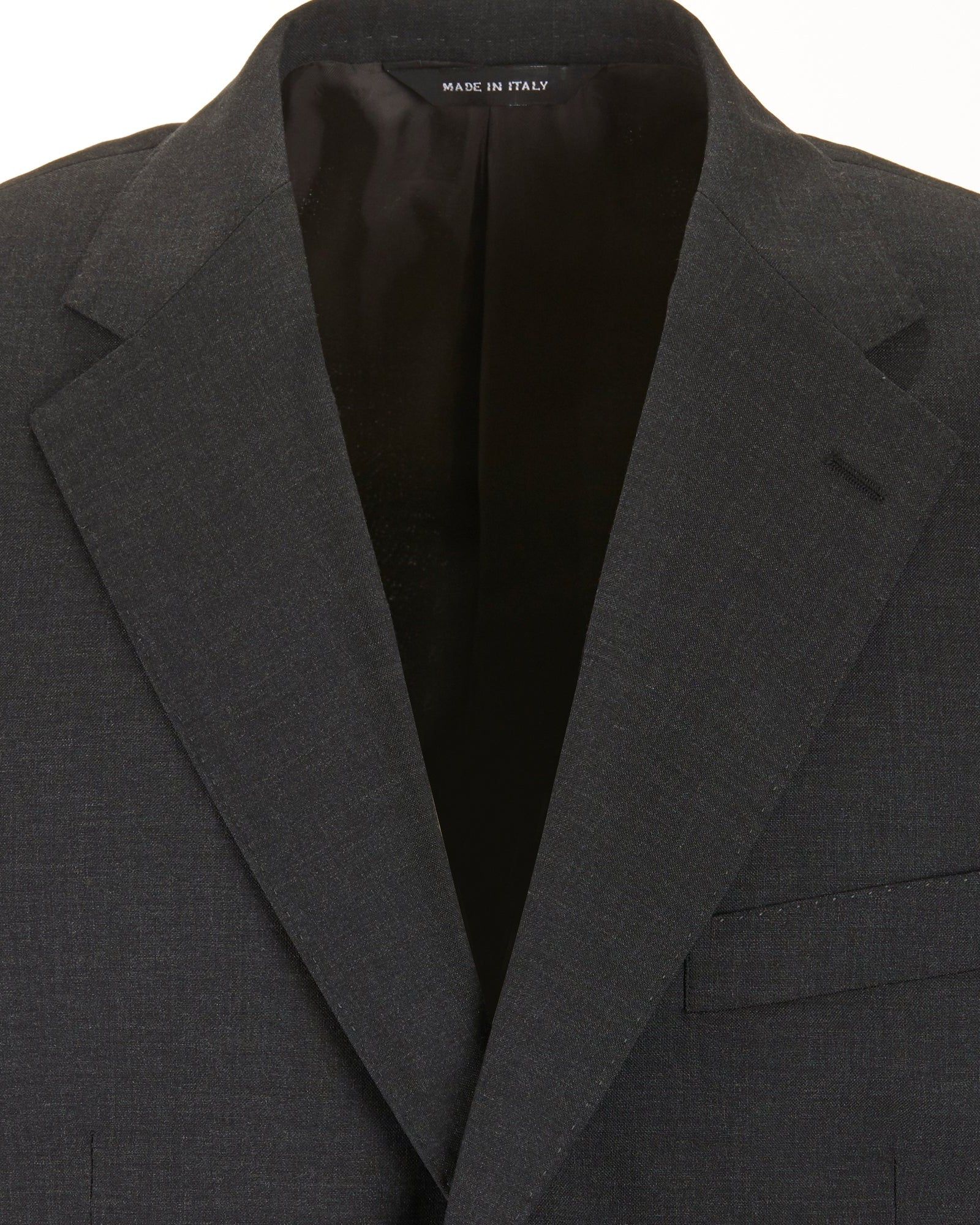 Klassische Jacke - Anthrazit - 100% frische Wolle - 2 Knöpfe