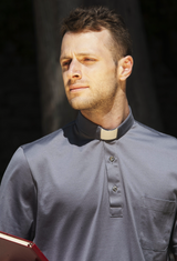 Priesterpolo Filo di Scozia - Weiß - 100% Frische Baumwolle - Langarm